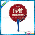 custom logo advertising plastic fan with handle